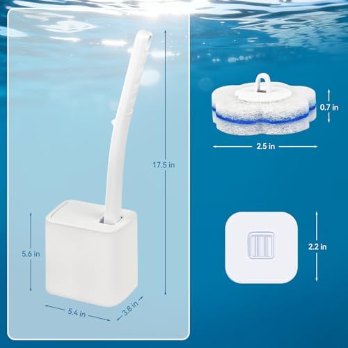 Disposable Toilet Brush System & 48 Scrubbing Refills - Image 2