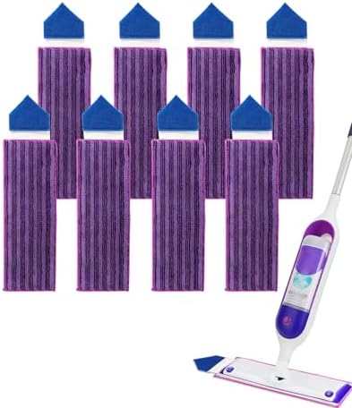 Power Mop Pads with Extra Scrubbing Pad Compatible with Swiffer PowerMop by KEEPOW