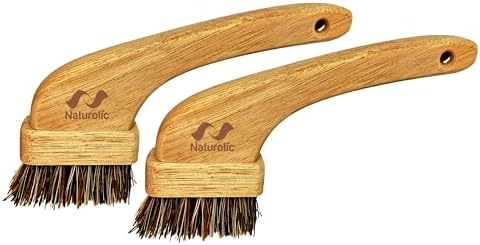 All-Natural Grout Brush Set | Wooden Cleaning Brush by Naturolic