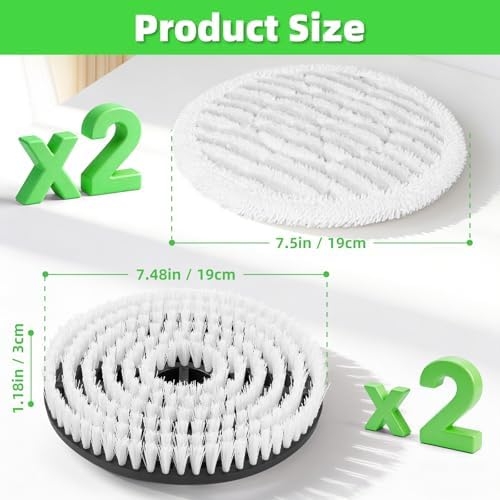4 Pack Replacement Pads & Brushes - Image 4