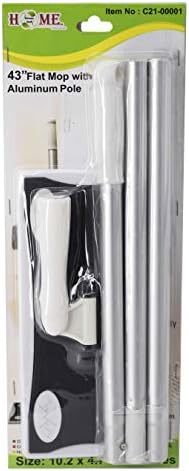 Uniware 43" Flat Mop with Aluminum Pole, Self Wringing w/ 360 Degree Swivel Head by UWUNIWARETHENAMEYOUTRUST
