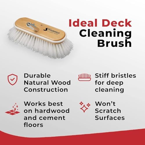 Shurhold Classic Deck Brush – Boat Cleaning Brush - Image 5