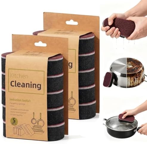 10 Pack Magic Sponges Cleaning Eraser, Carborundum Sponge, Rust Foam Cleaning by Unknown