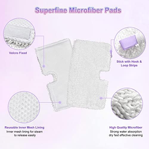 3 Pack Microfiber Steam Mop Replacement Pads - Image 3