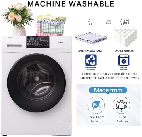 Kitinjoy Cotton 8 Pack Terry Kitchen Towels - Image 5
