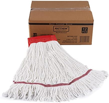 Matthew Cleaning Microfiber String Mop Heavy Duty Commercial Wet Mop Head by MATTHEWCLEANINGPRODUCTS