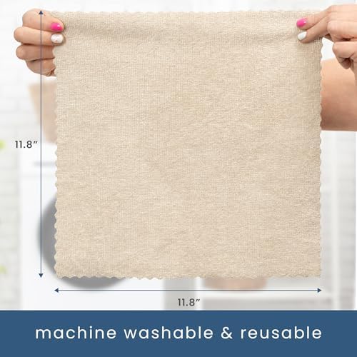 S&T INC. Microfiber Cleaning Cloth, 50 Pack, 11.8" x 11.8" - Image 6
