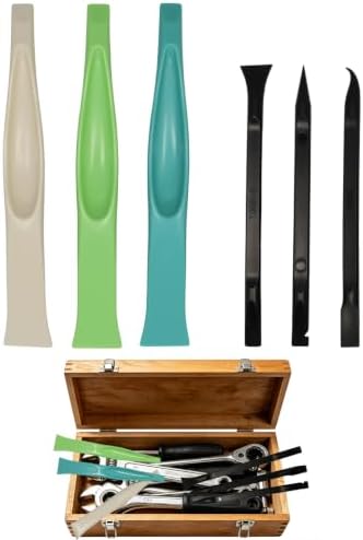 Jiozermi 6 Pack Non-Scratch Plastic Scraper Tool Set - Image 5
