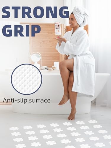 Secopad 12PCS Snowflake Non Slip Bathtub Stickers - Image 3