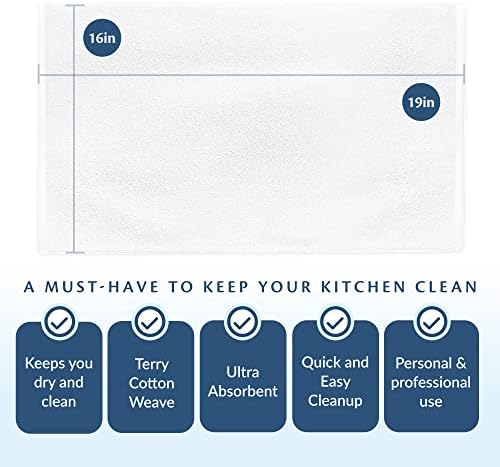 Cleaning Towels, 100% Cotton Bar Mops, 120 Pack - Image 6
