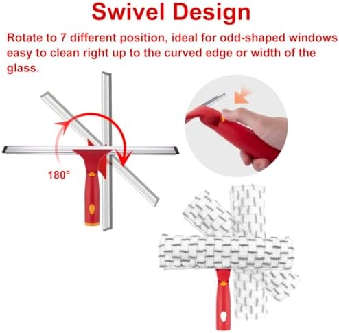 Squeegee for Window Cleaning, Extendable Window Cleaner for Car, Sliding Door - Image 4