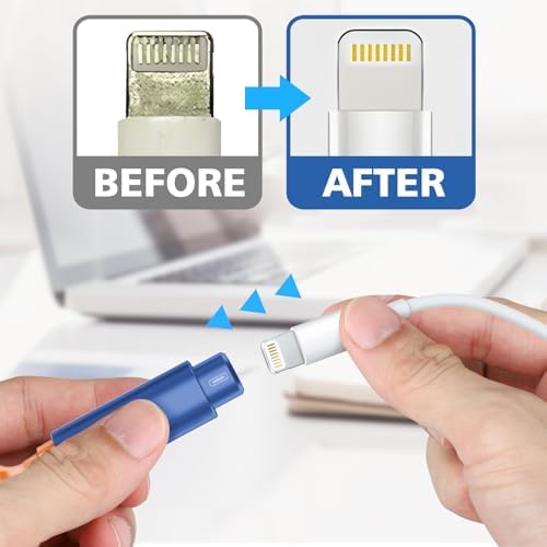 iPhone Cleaning Kit for Charging Port Cell Phone USB C, Dark Blue - Image 4