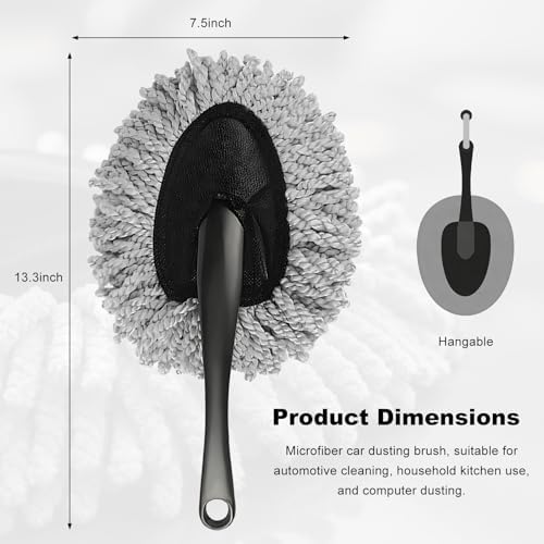 Car Dash Duster Brush, Super Soft Microfiber Duster Auto Dashboard Dust - Image 2