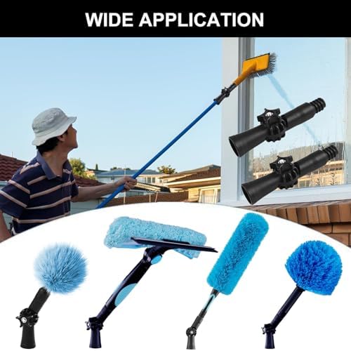 2 PCS Mop Extension Pole Adapter Rotatable Angle Adaptor Broom Handle Adapter - Image 6