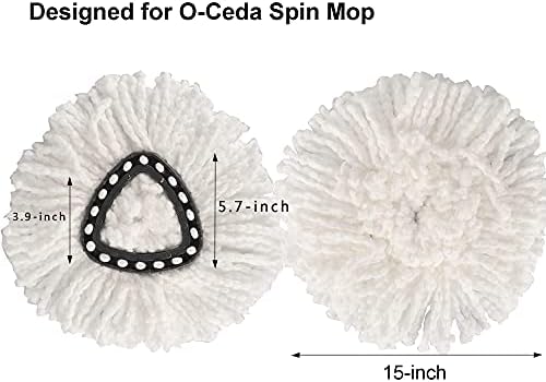 Spin Mop Replacement Heads 10 Pack, Fits 1-Tank Mop Refill System - Image 2