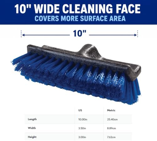 SPARTA Flo-Pac Deck Brush Floor Scrubber, Grout Brush - Image 3