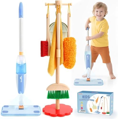 Wooden Toddler Cleaning Set by Dreamon