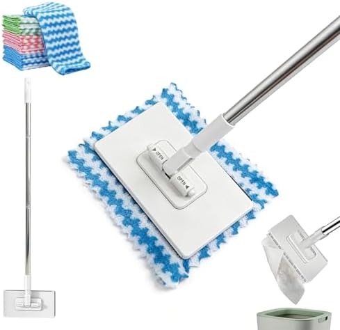 Snap Grip Mini Mop, 2026 Upgraded Zero Touch Snap Grip Mini Mop, Cloth Changing by Unknown