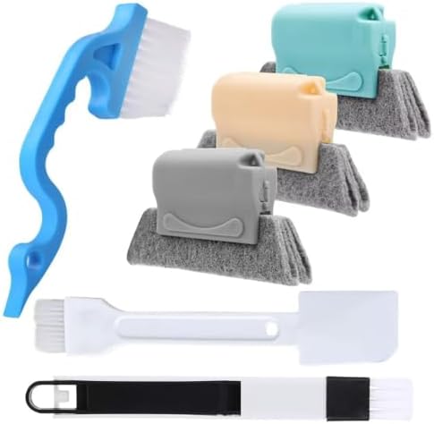 Window Groove Cleaning Brush kit Sliding Door Track Crevice Cleaning Brush by Unknown