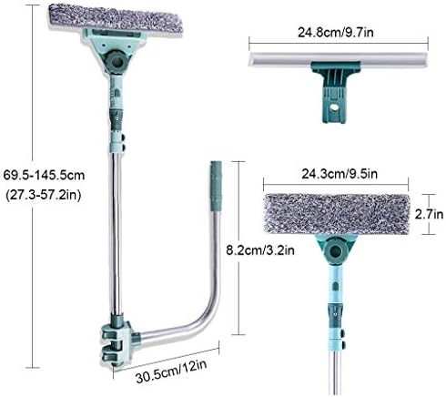 3 in 1 U Shaped Window Cleaning Tool Kit, 4 Piece Set, Double Sided, Plastic - Image 6