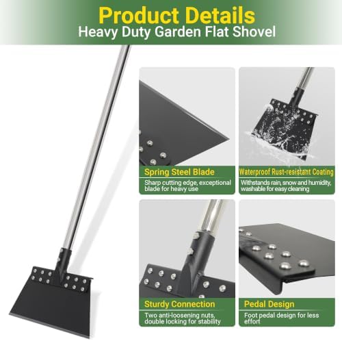 63 Inch One-Piece Handle Weed Scraper - Image 6