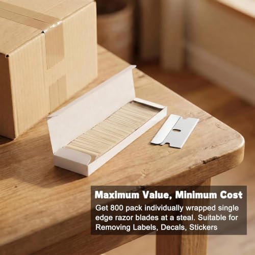 REXBETI 800 Pack Single Edge Razor Blades, Industrial Scraper Razor Blades - Image 6