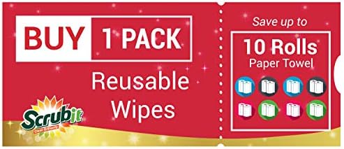 SCRUBIT Reusable Handy Wipes – Cleaning Cloth - Image 5