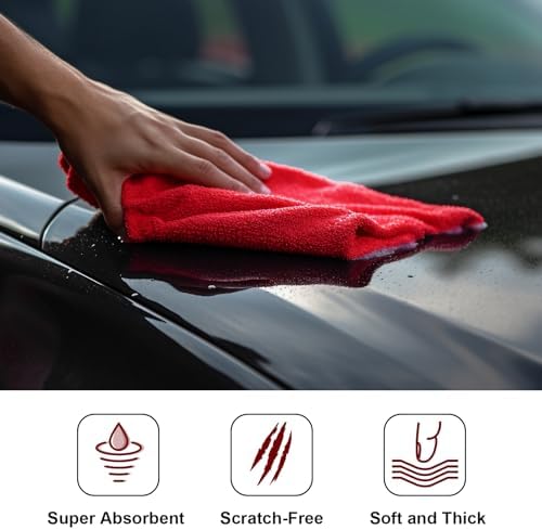 Shimeyao 30 Pcs 16 x 16 Inch Edgeless Microfiber Plush Towels - Image 4