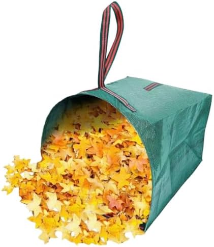 53-Gallon Large Reusable Heavy-Duty Dustpan-Type Leaf Collector Yard Bags by RISETEX