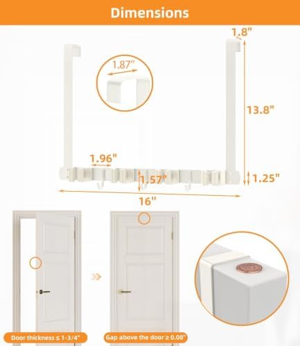 Broom Holder Over The Door - Image 3