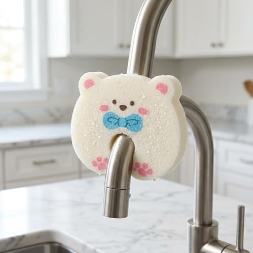 4 Pack Cute Animal Cellulose Sponges - Image 7