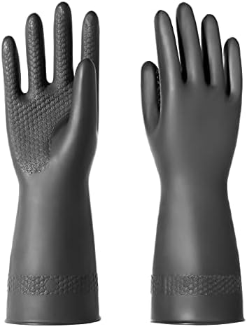 Chemical Resistant Latex Gloves, Cleaning Protective Safety Work by ROYAKI