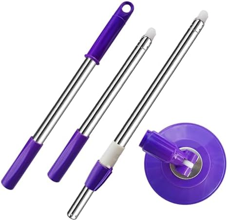 Extended Spin Mop Replacement Mop Handle, Upgraded 60-inch 360 Degrees Rotating by Midremer