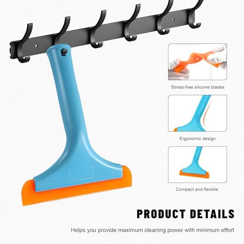 Small Silicone Window Squeegee, 5.9" Super Flexible Car Windshield Squeegee - Image 3
