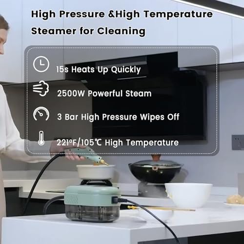 Steam Cleaner, Portable Pressurized Steamer - Image 2