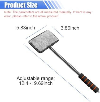 Car Windshield Cleaner Tool, Retractable Rearview Mirror Brush - Image 2
