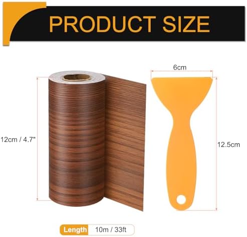 HARFINGTON Wood Grain Repair Tape 4.7" x 33ft Self Adhesive Repair Patch - Image 2