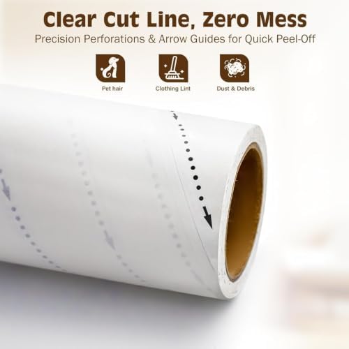 BEAH Large Lint Roller for Pet Hair Extra Sticky, 9.45''Pet Hair Removal Tool - Image 2