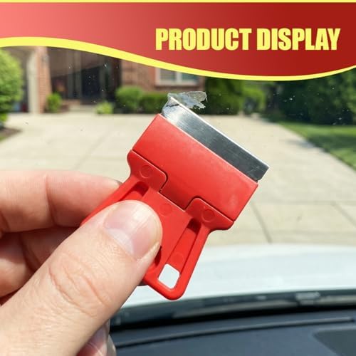 4PCS Razor Blade Scraper Tool Set, Mini Plastic Sticker Decal Residue Remover - Image 6
