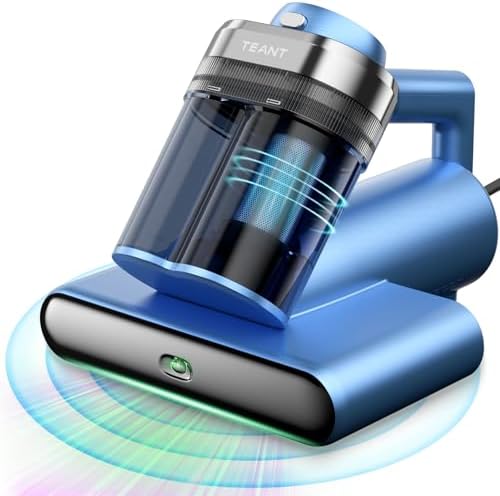 Teant Bed Mattress Vacuum, 18 kPa & Green Light Dust Detection by TEANT
