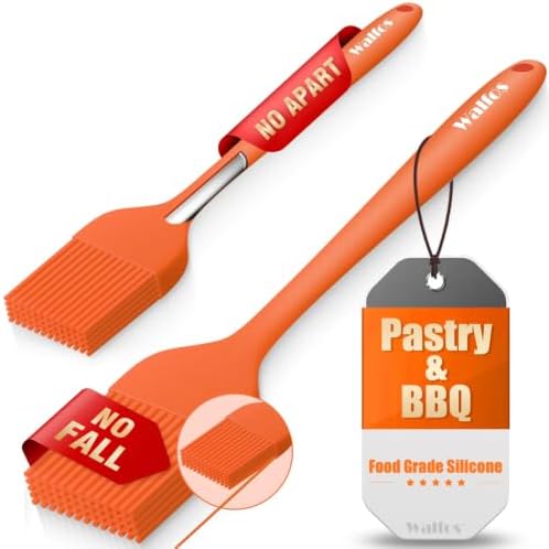 Walfos 600℉ Heat Resistasnt Pastry Brushes, BPA Free Silicone Basting Brush by Walfos