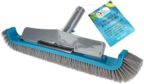 U.S. Pool Supply 17.5" Pool Brush Head Curved Ends Wavy Bristle Inground by USPoolSupply