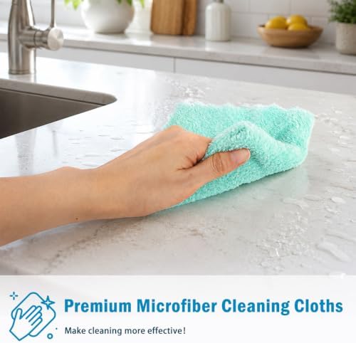 AIDEA Microfiber Cleaning Cloths-20PK, Kitchen Towels 11" x 11" - Image 6