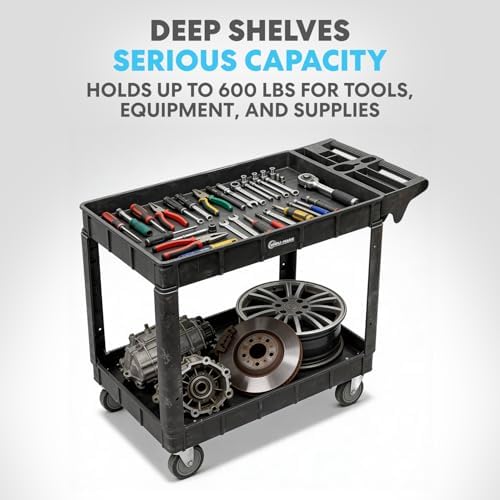 Simpli-Magic Rolling Utility Cart on Wheels, Heavy Duty - Image 5
