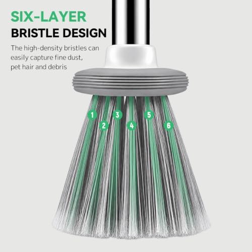 SetSail Indoor Soft Bristle Broom，52'' Long Handle House Broom - Image 6