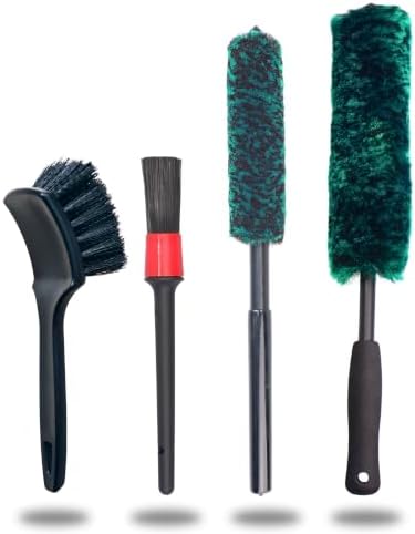 oesee Professional 4 Pack Long Handle Wheel Brush Kit by OeSee