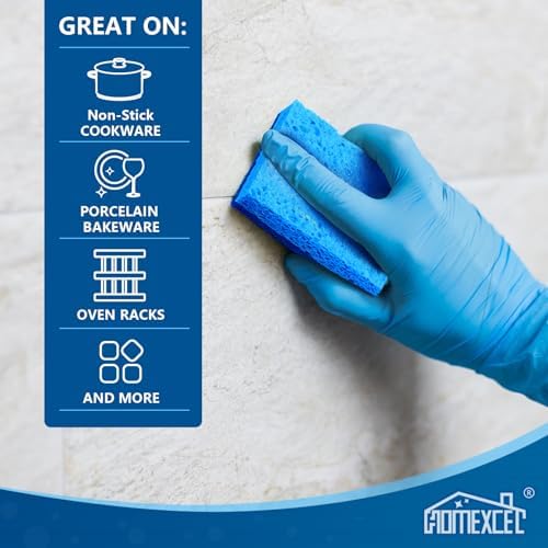 HOMEXCEL Sponges Kitchen 48 Pack, Non Scratch Scrub Dish Sponge - Image 3