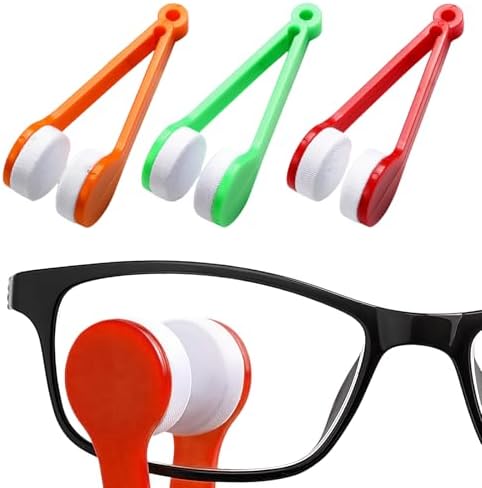 3PCS Mini Eyeglass Cleaner Brush, Portable Microfiber Sunglasses Cleaner Clip by Unknown