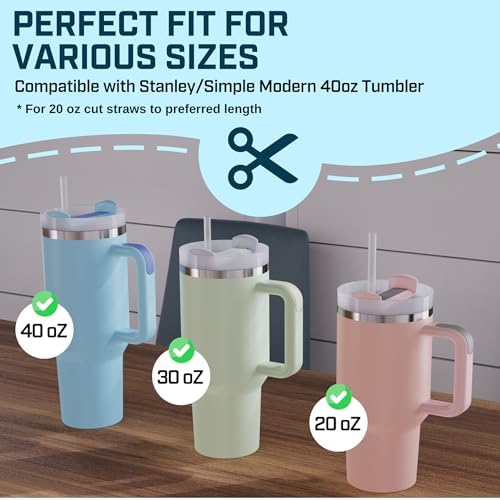 6 Pack Stanley Straws for 40 oz Tumbler - Image 4