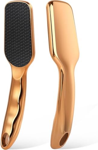 Nano-Glass Foot File Gold, Ergonomic Handle Foot Care Tool by Papkolwe